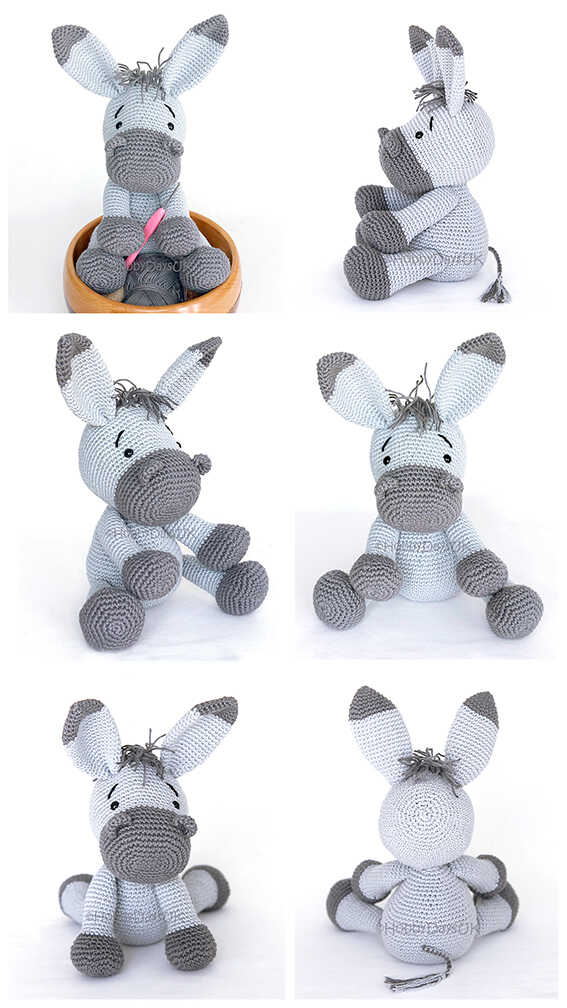 Amigurumi Donkey Free Crochet Pattern Amigurumi