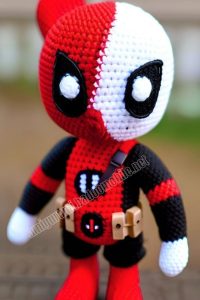 Deadpool Crochet Amigurumi Free Pattern - Amigurumi