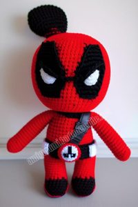 Deadpool Crochet Amigurumi Free Pattern - Amigurumi