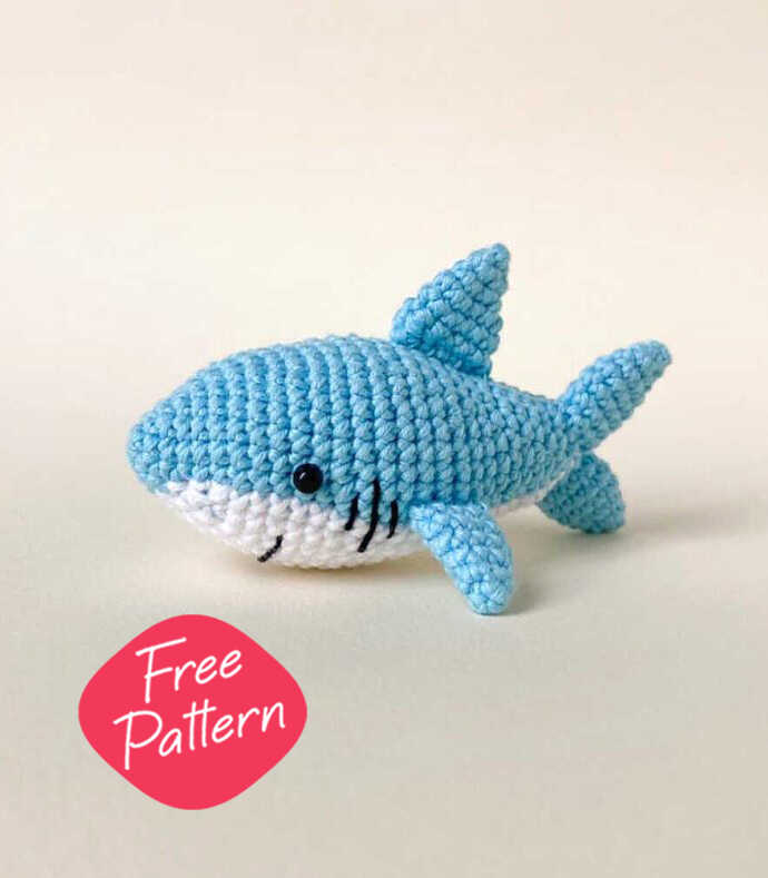 Crochet Lovely Shark Amigurumi Free Pattern Amigurumi 1464