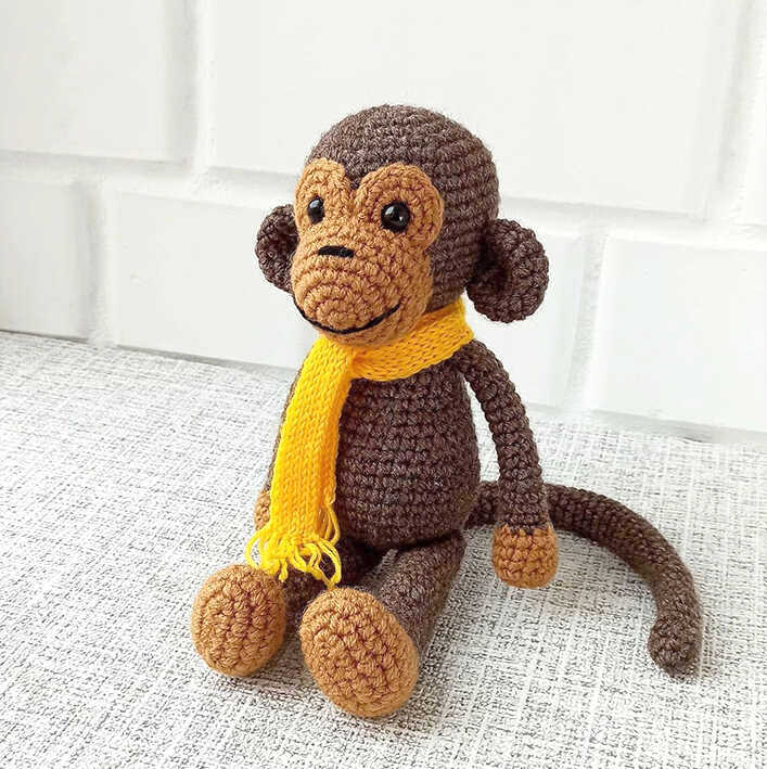 Cute Little Monkey Amigurumi – Free Crochet Pattern