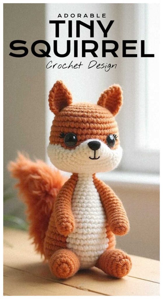 tiny squirrel amigurumi crochet design adorable small handmade animal doll everyone loves