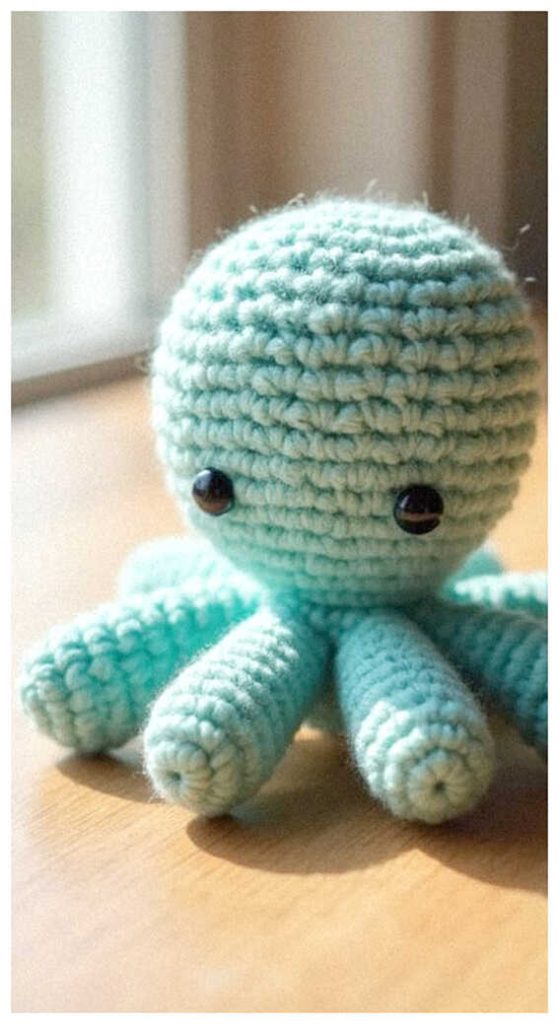 cute little octopus amigurumi in a box youll want to make this sweet crochet toy
