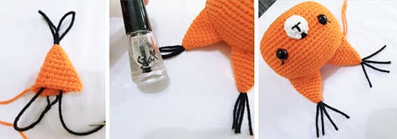 squirrel amigurumi crochet ears detail how this cute handmade animal starts to take shape