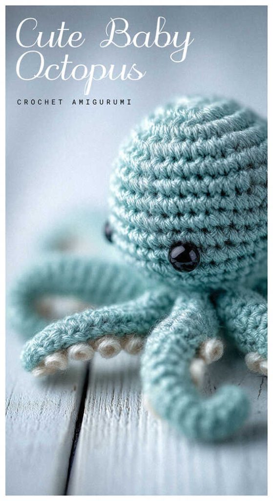 cute baby octopus amigurumi crochet doll simple small project youll love to make